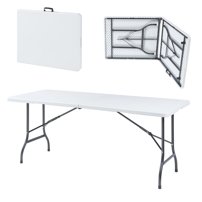 Tavolo Pieghevole Ljusnarsberg da Picnic - Bianco [en.casa]