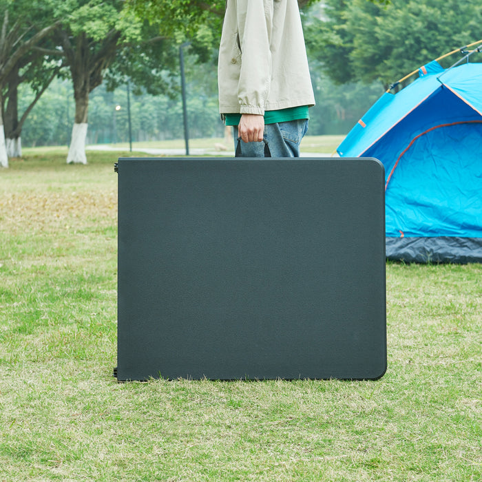 Tavolo Pieghevole Ljusnarsberg da Picnic - Nero [en.casa]