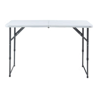 Tavolo da Picnic Adelfia Pieghevole - Bianco [en.casa]