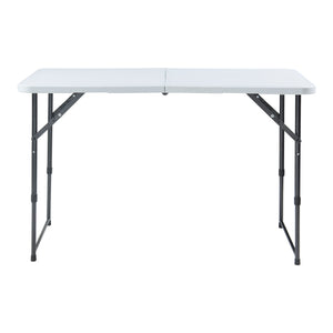 Tavolo da Picnic Adelfia Pieghevole - Bianco [en.casa]