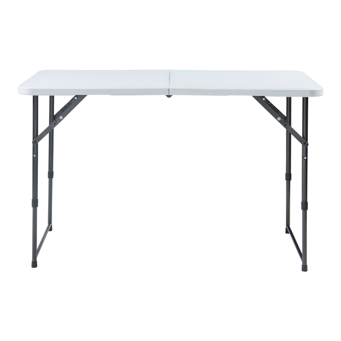 Tavolo da Picnic Adelfia Pieghevole - Bianco [en.casa]