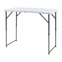 Tavolo da Picnic Adelfia Pieghevole - Bianco [en.casa]