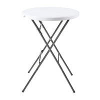 Tavolo Alto Pieghevole Ljusnarsberg - Bianco [en.casa]