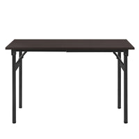 Tavolo da pranzo pieghevole da cucina altezza regolabile per 4 persone 120 cm marrone e nero 03_0004362