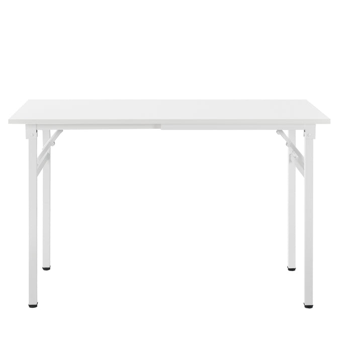 Tavolo Pieghevole Scrivania con Piano 120x60 cm Bianco [neu.haus]