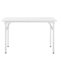 Tavolo da pranzo pieghevole da cucina regolabile in altezza per 4 persone 120 cm bianco 03_0004361