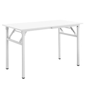Tavolo Pieghevole Scrivania con Piano 120x60 cm Bianco [neu.haus]