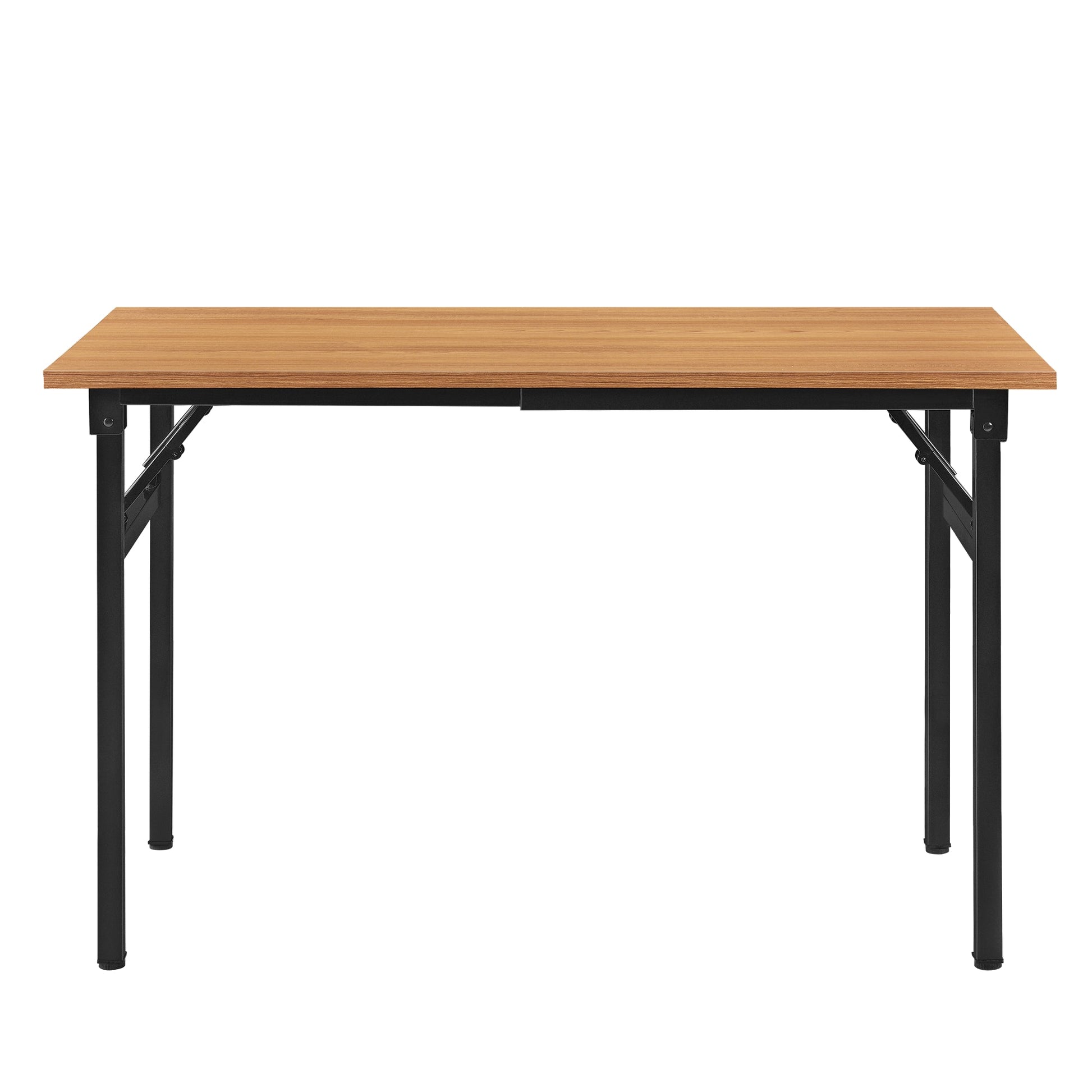 Tavolo da pranzo pieghevole da cucina altezza regolabile per 4 persone 120 cm marrone e nero 03_0004364