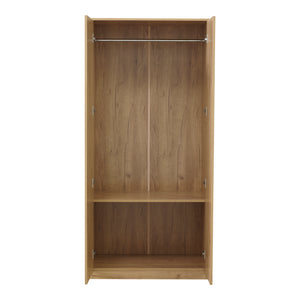 Armadio Guardaroba Eiselfing 176 x 80 x 52 cm Effetto Rovere [en.casa]