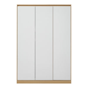 Armadio Guardaroba Bastheim con 4 Scomparti 176 x 120 x 52 cm Effetto Rovere [en.casa]