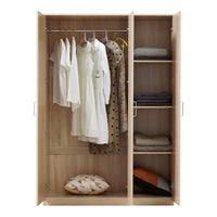 Armadio Guardaroba Bodolz 176 x 120 x 52 cm Effetto Rovere Sonoma [en.casa]