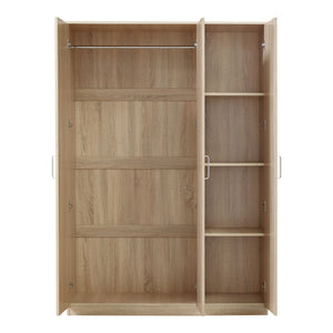 Armadio Guardaroba Bodolz 176 x 120 x 52 cm Effetto Rovere Sonoma [en.casa]