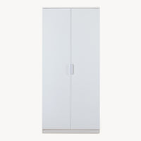 Armadio Guardaroba Eiselfing 176 x 80 x 52 cm Bianco [en.casa]