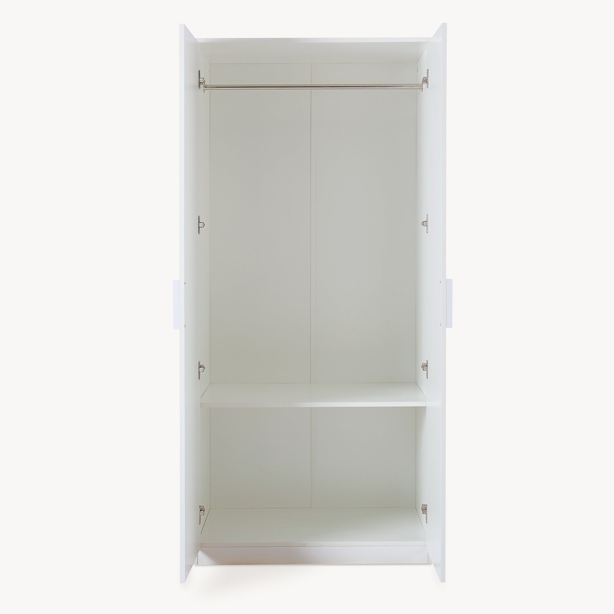 Armadio Guardaroba Eiselfing 176 x 80 x 52 cm Bianco [en.casa]