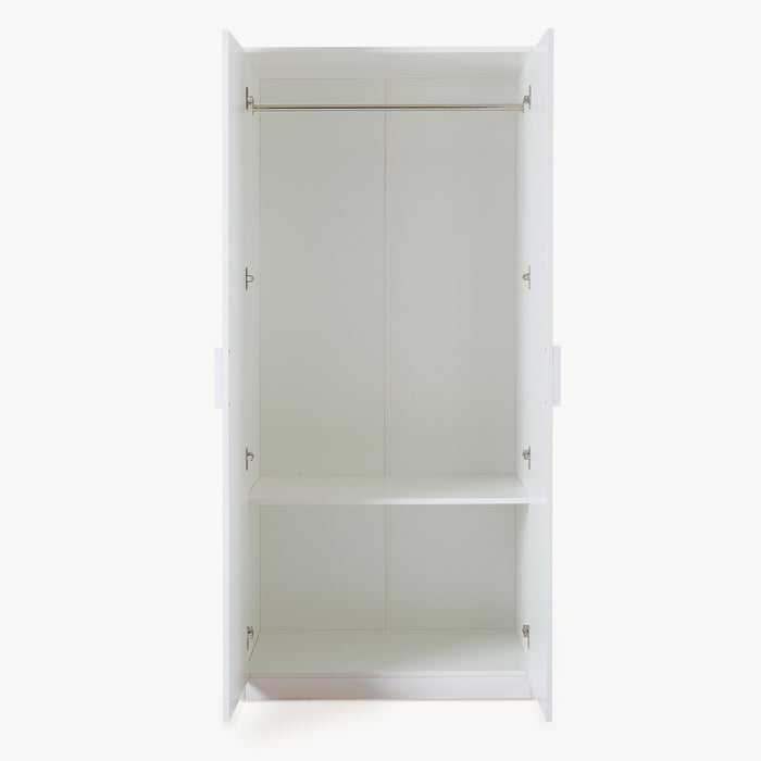 Armadio Guardaroba Eiselfing 176 x 80 x 52 cm Bianco [en.casa]