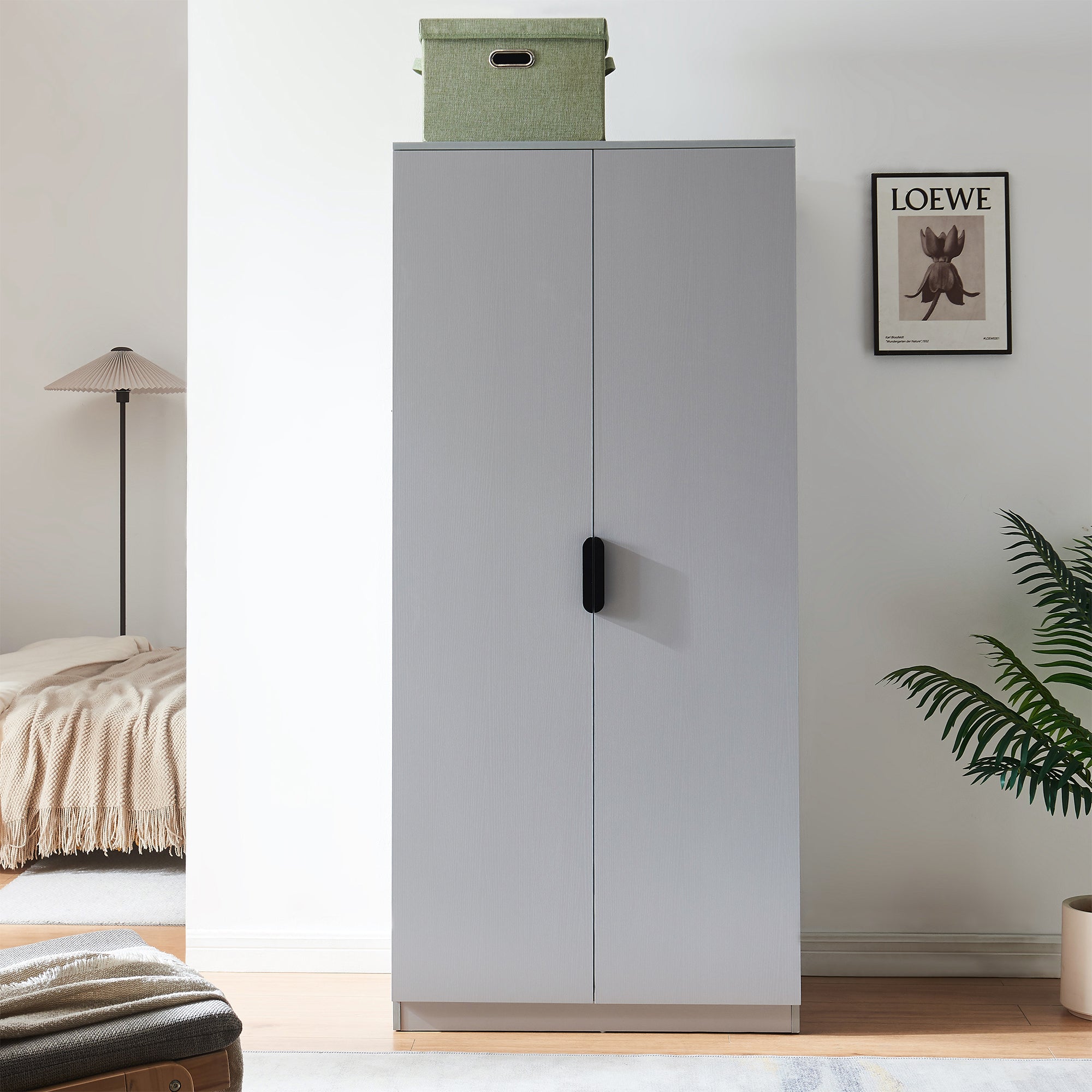 Armadio Guardaroba Eiselfing 176 x 80 x 52 cm Grigio [en.casa]