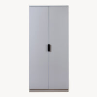 Armadio Guardaroba Eiselfing 176 x 80 x 52 cm Grigio [en.casa]