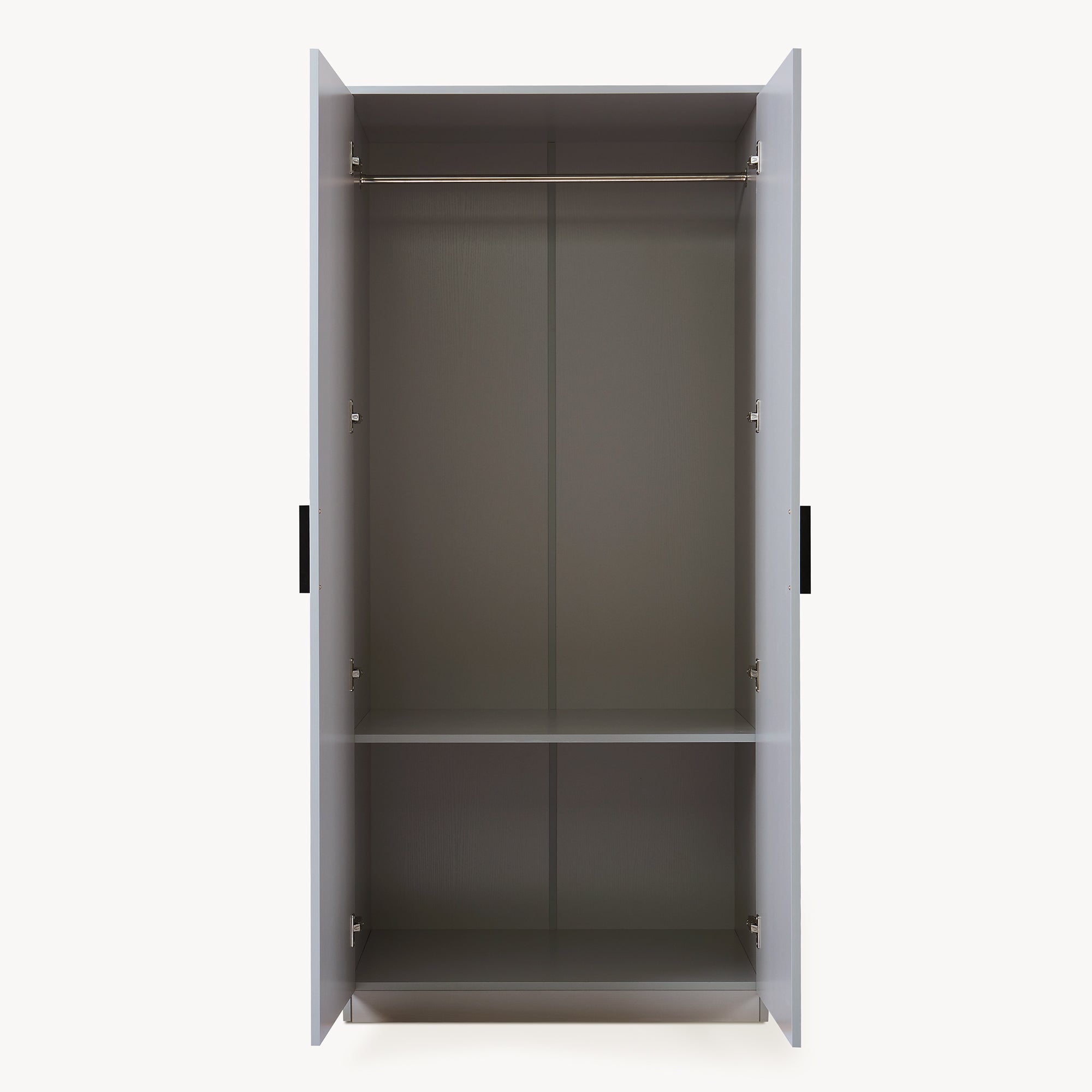 Armadio Guardaroba Eiselfing 176 x 80 x 52 cm Grigio [en.casa]