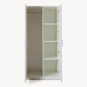 Armadio Guardaroba Eiselfing con 4 Scomparti 176 x 80 x 52 cm Bianco [en.casa]