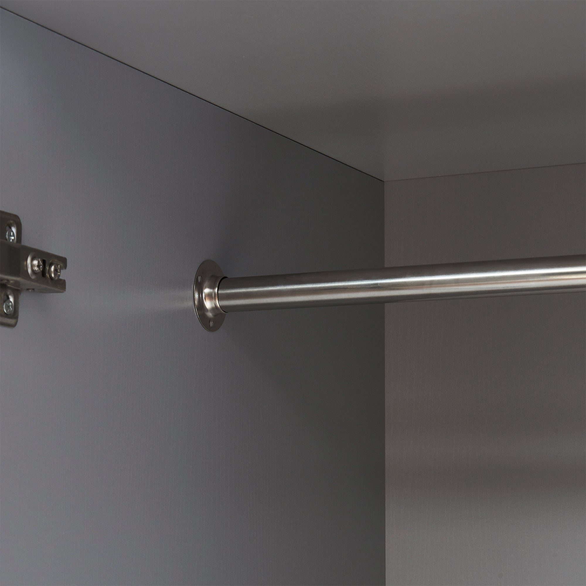 Armadio Guardaroba Eiselfing con 4 Scomparti 176 x 80 x 52 cm Grigio [en.casa]