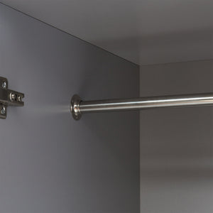 Armadio Guardaroba Eiselfing con 4 Scomparti 176 x 80 x 52 cm Grigio [en.casa]