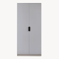 Armadio Guardaroba Eiselfing con 4 Scomparti 176 x 80 x 52 cm Grigio [en.casa]