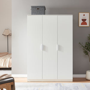 Armadio Guardaroba Eiselfing con 4 Scomparti 176 x 120 x 52 cm Bianco [en.casa]