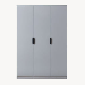 Armadio Guardaroba Eiselfing con 4 Scomparti 176 x 120 x 52 cm Grigio [en.casa]