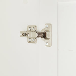 Armadio Guardaroba Finning con Ante a Persiana 176 x 80 x 52 cm Bianco [en.casa]