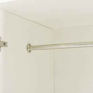 Armadio Guardaroba Eiselfing con Scomparti e Cassetti 176 x 120 x 52 cm Bianco [en.casa]