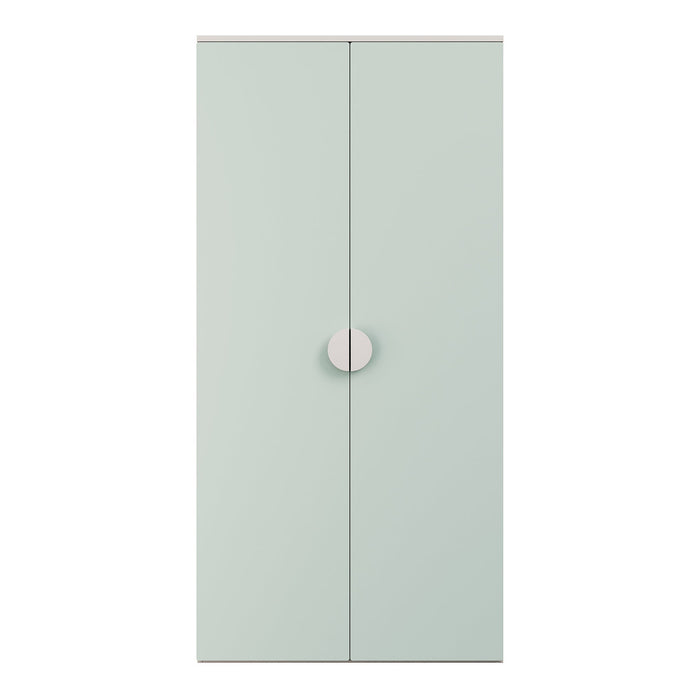 Mobiletto/scaffale per bambini 123 x 60 x 40 cm bianco verde menta 03_0008926