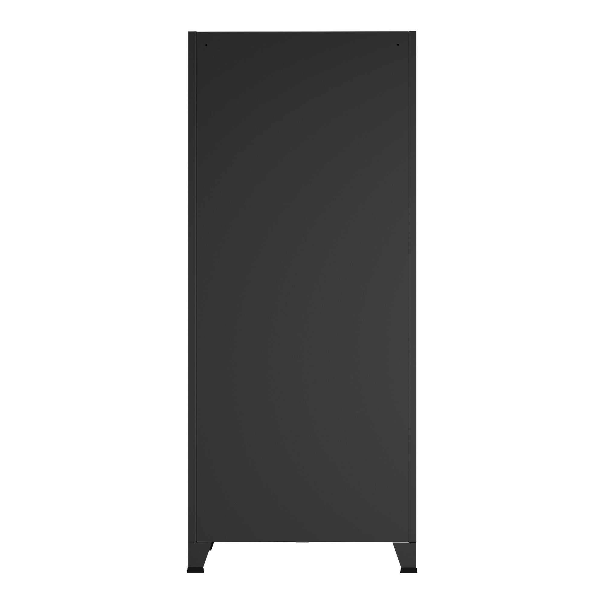 Armadio Hankasalmi per Guardaroba 180 x 90 x 40 cm Acciaio Nero [en.casa]