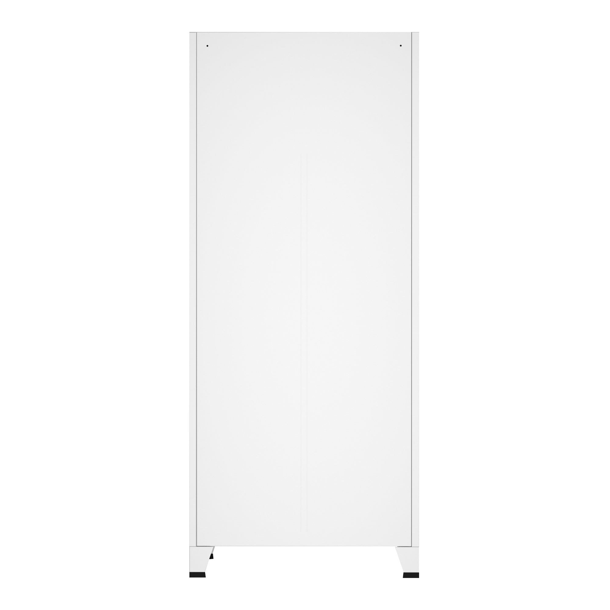 Armadio Hankasalmi per Guardaroba con Cassetti 180 x 90 x 40 cm Acciaio Bianco [en.casa]