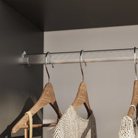 Armadietto Aperto per Guardaroba Nesbyen - Antracite [en.casa]