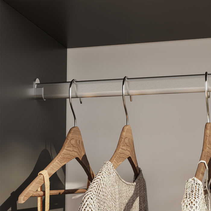 Armadietto Aperto per Guardaroba Nesbyen - Antracite [en.casa]