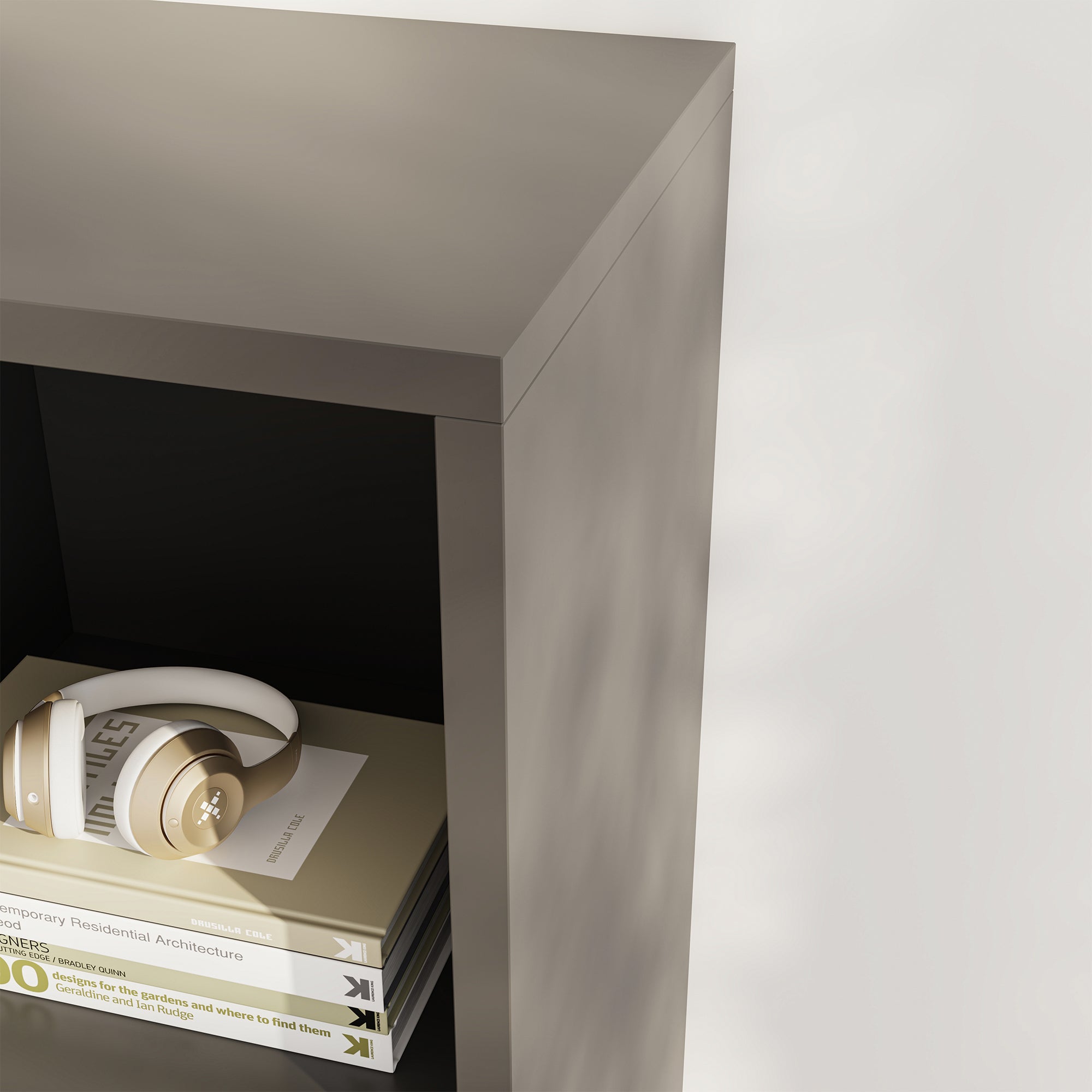 Armadietto Aperto per Guardaroba Nesbyen - Antracite [en.casa]