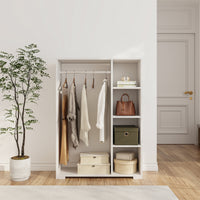 Armadietto Aperto per Guardaroba Nesbyen - Bianco [en.casa]