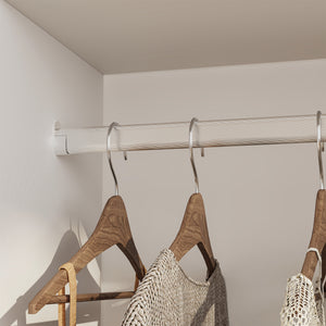 Armadietto Aperto per Guardaroba Nesbyen - Bianco [en.casa]