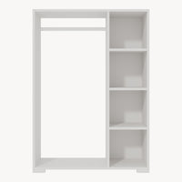 Armadietto Aperto per Guardaroba Nesbyen - Bianco [en.casa]