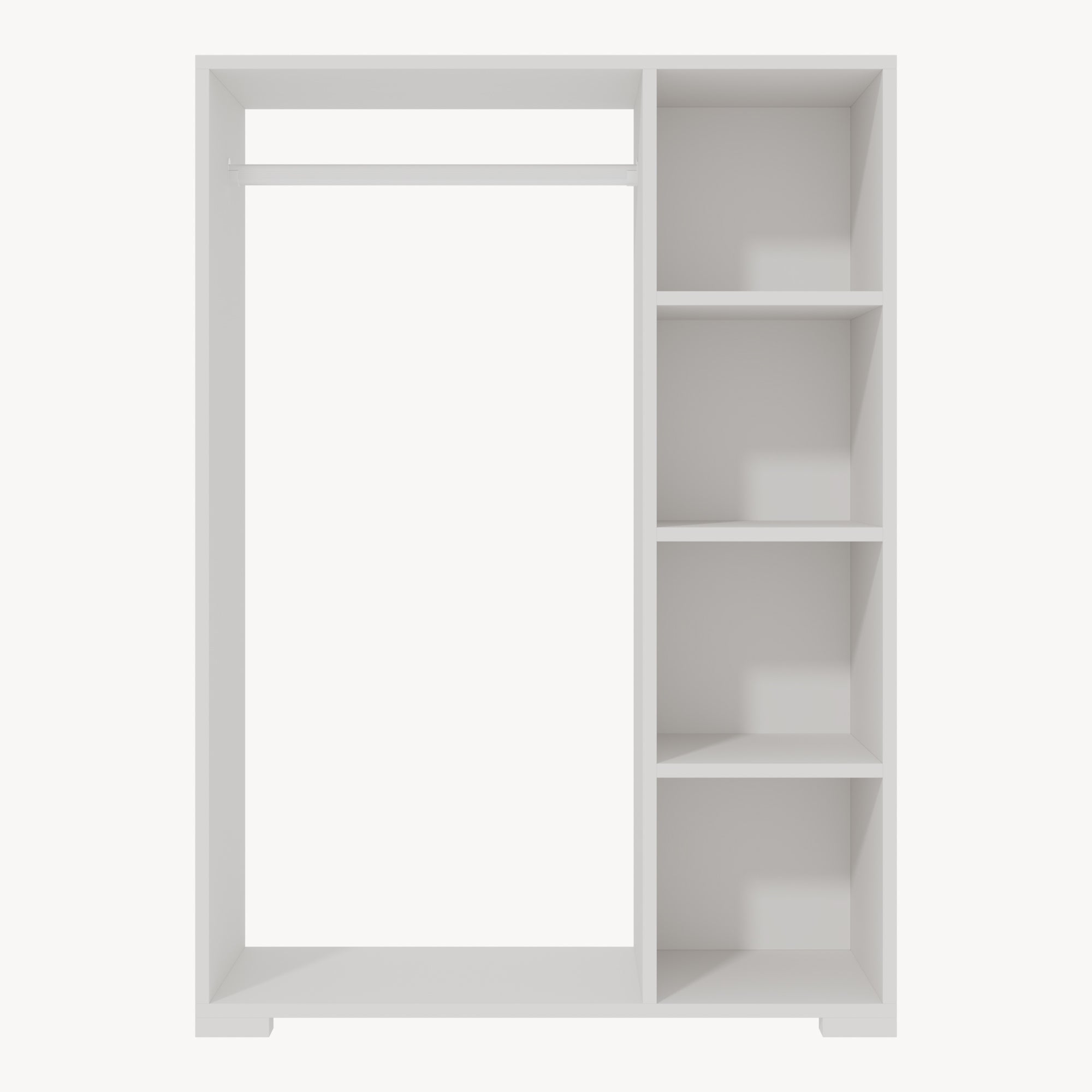 Armadietto Aperto per Guardaroba Nesbyen - Bianco [en.casa]