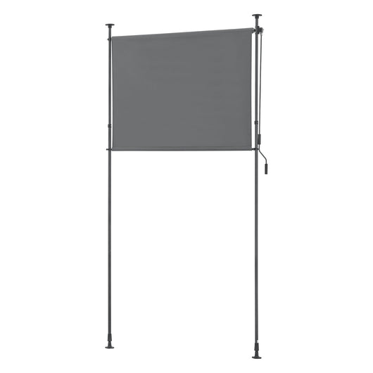 Tenda da esterno con aste telescopiche senza foratura 104 x 270 x 310 cm grigio scuro 03_0006565