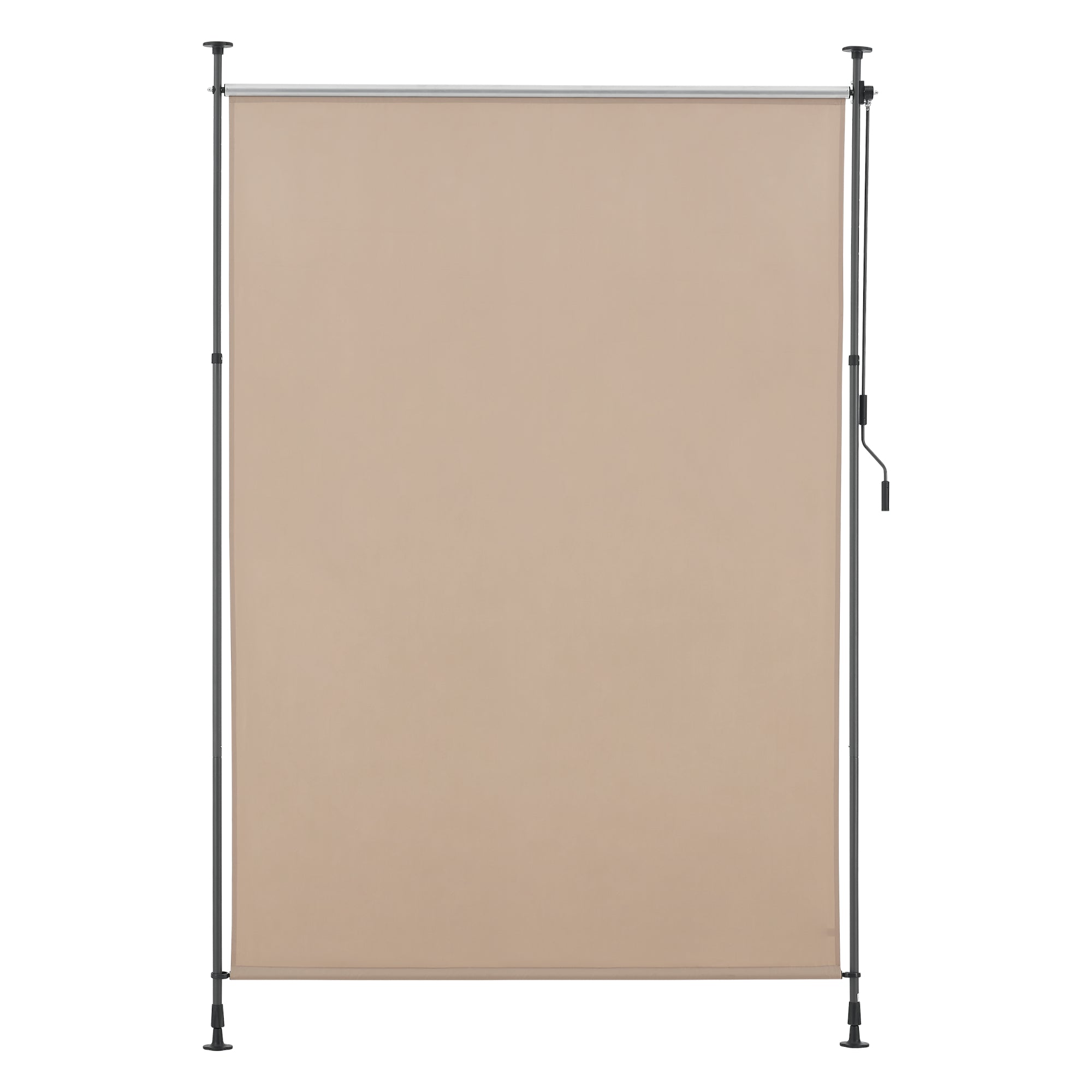 Schermo Verticale Cimarra da Balcone con Pali Telescopici Tenda Parasole Larga 200 cm color Sabbia pro.tec