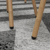 Salotto da Giardino con Divano, 2 Poltroncine e 2 Tavolini Effetto Bambù con Cuscini, Marrone