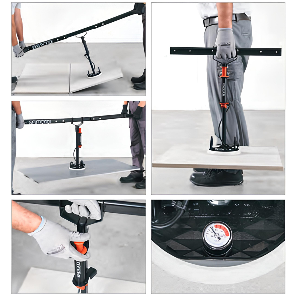 Dispositivo movimentazione posa piastrelle tss ventosa vacuum rv175 Ø175 mm