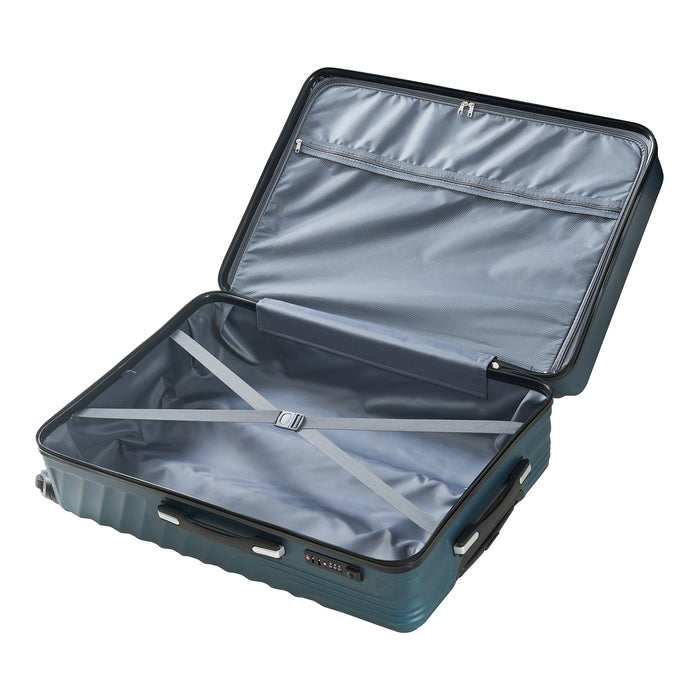 Set Trolley Pona di 3 Valigie Rigide in Misure S/M/L - Blu pro.tec