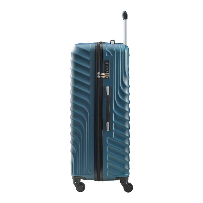 Set Trolley Pona di 3 Valigie Rigide in Misure S/M/L - Blu pro.tec