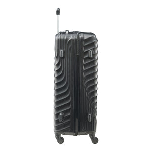 Set Trolley Pona di 3 Valigie Rigide in Misure S/M/L - Nero pro.tec