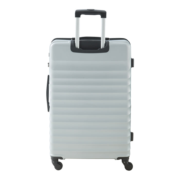 Set Trolley Pona di 3 Valigie Rigide in Misure S/M/L - Grigio Chiaro pro.tec