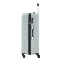 Set Trolley Pona di 3 Valigie Rigide in Misure S/M/L - Grigio Chiaro pro.tec