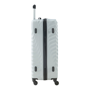 Set Trolley Pona di 3 Valigie Rigide in Misure S/M/L - Grigio Chiaro pro.tec